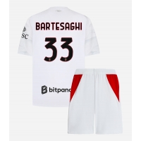 Dres AC Milan Davide Bartesaghi #33 Preč pre deti 2026-27 Krátky Rukáv (+ trenírky)